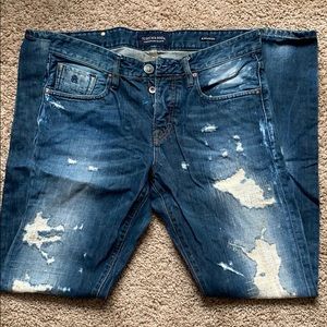 SCOTCH AND SODA Distressed Jeans